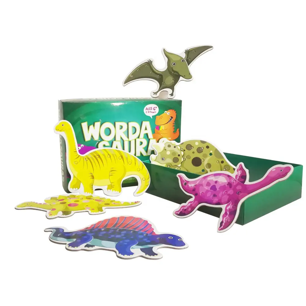 Custom Cardboard Game Sewing Dinosaur Indoor Toy Educational Board Game