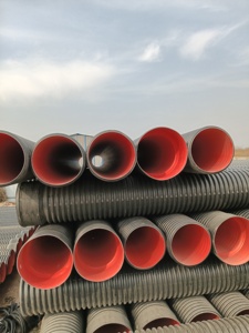 HDPE双壁波纹管PC头模制插座PVC/PE灌溉气体ASTM地下DWC管对接熔接 - Product Image 3