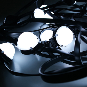 Milky White <strong>RGB</strong> Pixel <strong>LED</strong> Dome Module 40mm RGBW <strong>DMX512</strong> Control Dot Point <strong>String</strong> <strong>Light</strong> - Product Image 6