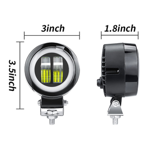 Angel Eye ไฟรถจักรยานยนต์20W พร้อม DRL ไฟตัดหมอกไฟตัดหมอก LED ไฟตัดหมอกเลนส์โปรเจคเตอร์ไฟตัดหมอกสำหรับรถยนต์ - Product Image 5