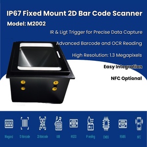 Lector de pasaporte de tarjeta de identificación de Control de acceso automático para exteriores, escáner de código de barras QR 2D integrado de 1,3 megapíxeles para torniquete - Product Image 3