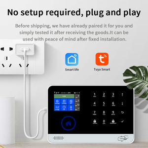 Kit de sistema de alarma inalámbrica de seguridad inteligente Control de aplicación Tuya 24 horas monitor de seguridad diurna y nocturna alarma de seguridad para el hogar inteligente - Product Image 6