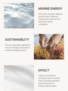 Beautiful Smile SEAWEED Organics Face Cream Comfort Moisture for Sensitive Tired Skin <strong>Natural</strong> Seaweed Extract Enriched Helps - Product Image 4