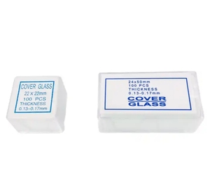 High Quality 7101 7102 <strong>Microscope</strong> <strong>Slide</strong> Cover Glass 22*22 24*24 <strong>Size</strong> Customizable Laboratory <strong>Slides</strong> and <strong>Microscope</strong> Slips - Product Image 1