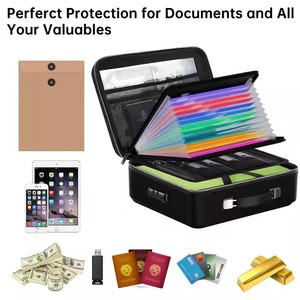 GQ包方便安全防火防水可锁硬壳文件收纳袋防火文件盒 - Product Image 6