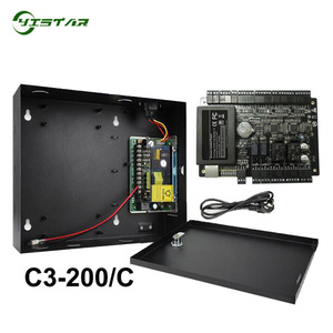 Pannello di controllo accessi a 2 porte con scatola di protezione e funzione batteria scheda di controllo accessi C3-200 sistema di controllo accessi porta - Product Image 1