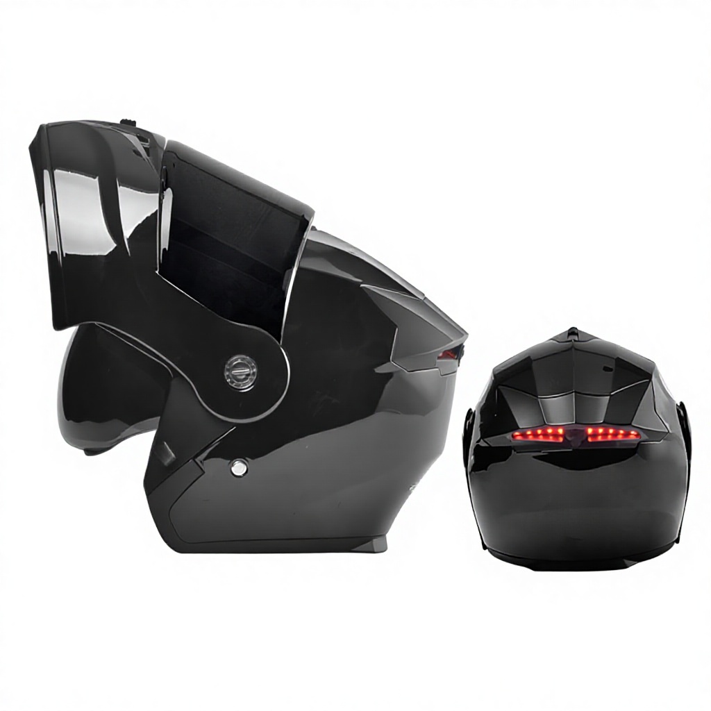 Piano black-brown mirror led tail light-3C certification
