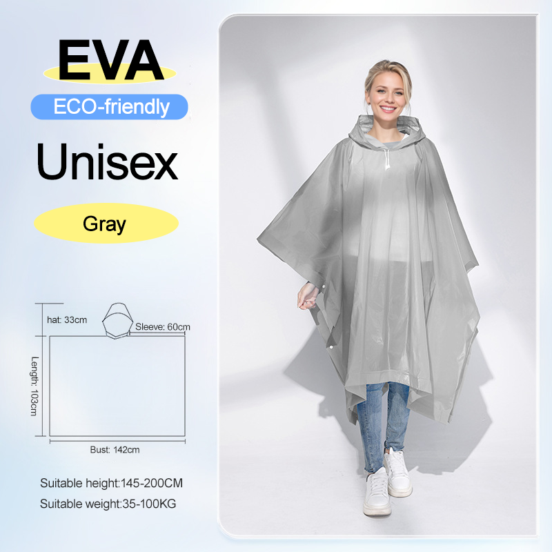 Poncho adulte-gris