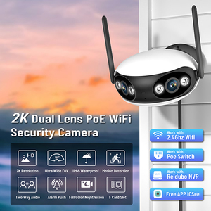 ICsee 4k Dual Lens 180 Wide Angle Nvr Poe Ip Sistema de Câmera Visão Panorâmica Sem Fio Ai Smart Home <span class=keywords><strong>Security</strong></span> <span class=keywords><strong>Wifi</strong></span> <span class=keywords><strong>Camera</strong></span>