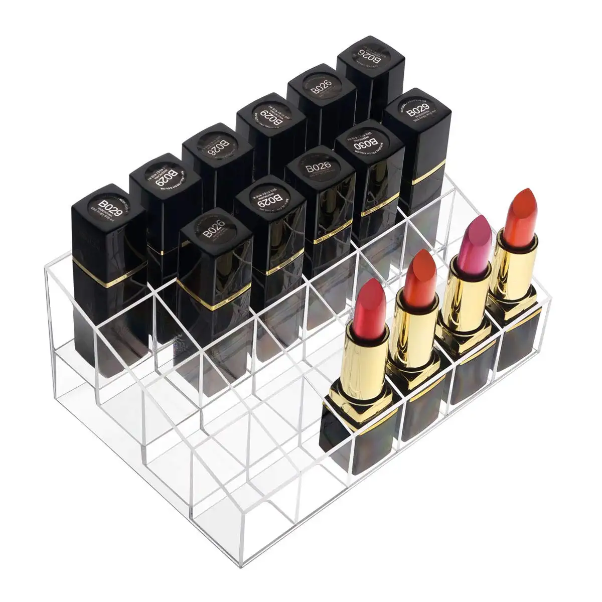 Custom Design High Quality Acrylic Lipstick Makeup Cosmetic Display Stand For Mac