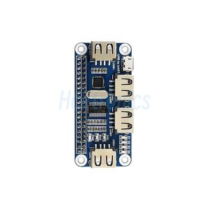 4 Ports <strong>USB</strong> HUB HAT for <strong>Raspberry</strong> <strong>Pi</strong> 3 / 2 / Zero W Extension Board <strong>USB</strong> to UART for <strong>Serial</strong> Debugging Compatible With USB2.0/1.0