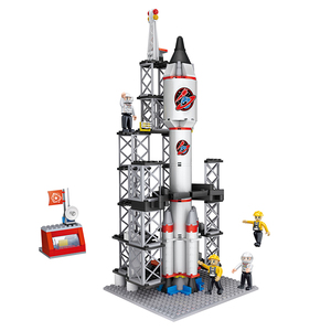 COGO Bộ 309 Khối Xếp Hình Thành Phố Cho Trẻ Em Bộ Không Gian Tên Lửa Với 4 Nhân Vật Đồ Chơi Xếp Hình Hàng Đầu - Product Image 2