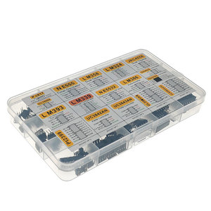 Brand new IC chip classification 150 integrated <strong>circuits</strong> and integrated <strong>circuit</strong> socket box kits XL IC Chip Assortment 150pcs