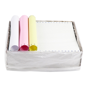 Papel de ordenador continuo sin carbón, 9,5 "x 11", 3 capas, 1000 páginas por caja