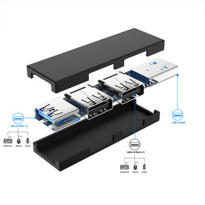 Wireless 3-in-1 <strong>USB</strong> 3.0 Hub for Laptop <strong>PC</strong> 3 Ports Notebook Charger Splitter <strong>USB</strong> 2.0 Charge Hub Adapter for Dell Other Notebooks - Product Image 3