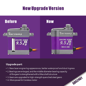 450 hélicoptère sans noyau Micro servomoteur 10Kg 0.07s 8.4V engrenage en métal <span class=keywords><strong>CNC</strong></span> boîtier en aluminium haute précision direction numérique RC Servos - Product Image 5