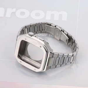 Leyi Newest Business Design Protective Cover Stain Steel Accessories for <strong>Apple</strong> Watch Strap for Iwatch Band Series 7/4/5/6/SE - Product Image 3