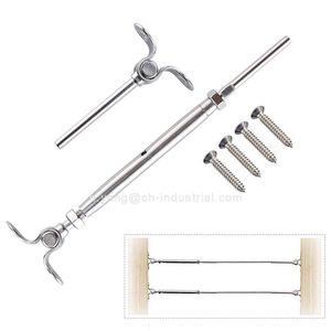 T316 thép không gỉ swage chuyển đổi turnbuckle và End tensioner phụ kiện 1/8 inch cáp lan can bộ dụng cụ phần cứng cho gỗ bài - Product Image 1