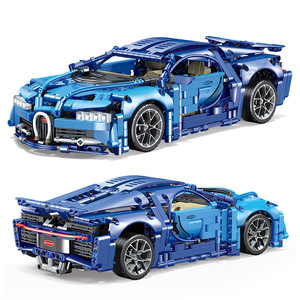 Küçük ölçekli DIY yarış araba oyuncak yaratıcı MJi yapı taşları modeli MOC yeni durum kutusu yaş aralığı 5 ila 7 yıl için paketlenmiş - Product Image 1