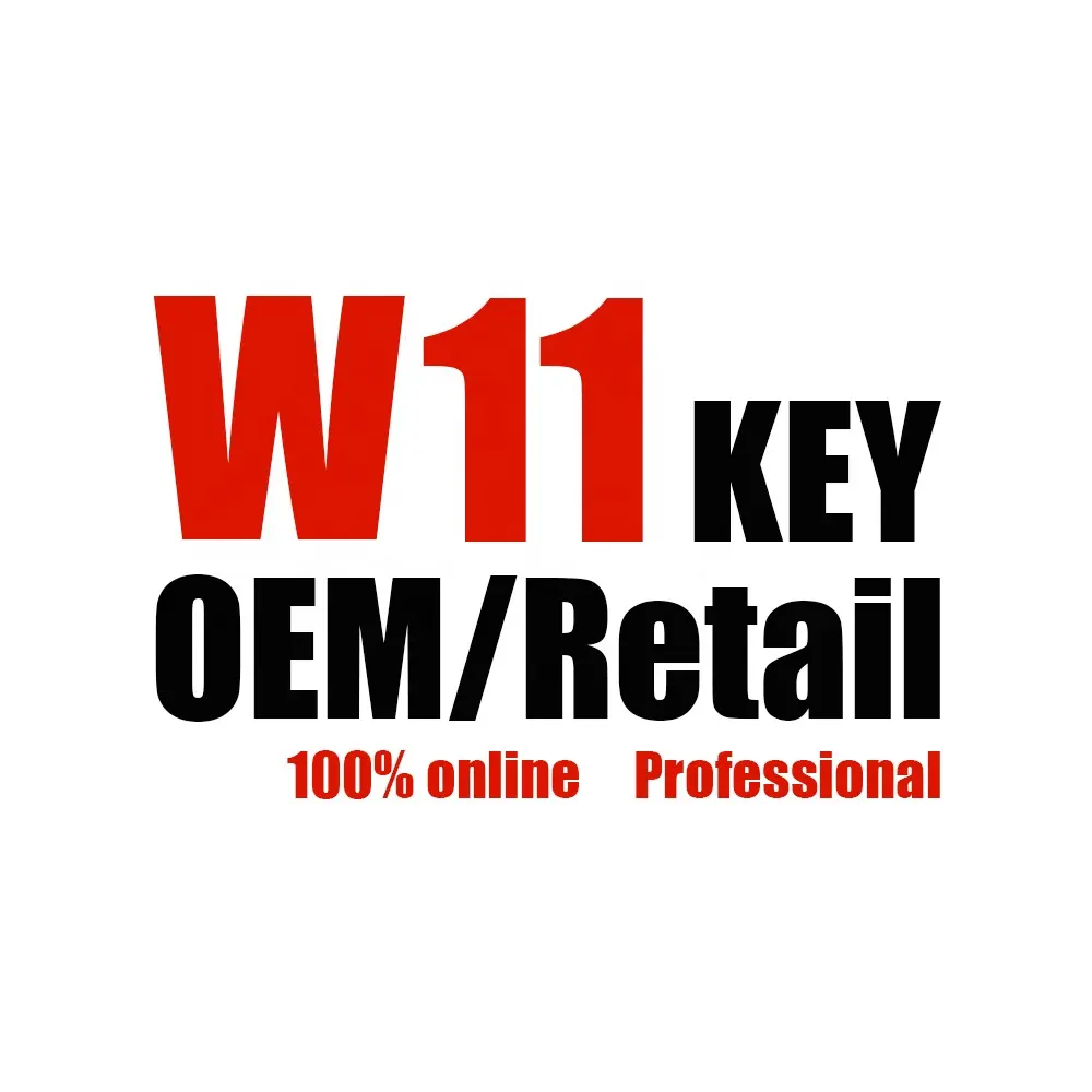 Chave de varejo genuína Win 11 Pro Plus 100% ativação online Licença Digital Original Key 11 W vitalício