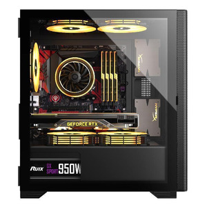 Custodia in fabbrica per PC bianco con telaio ATX Gaming CPU Cabinet USB3.0 per Computer da gioco pannello frontale con effetto Computer Rgb - Product Image 6
