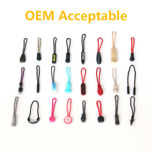 Dệt Dây nhựa dây kéo với logo kéo Tùy chỉnh cao su Logo hai phần nhựa dây kéo puller Silicone cao su nhựa dây kéo - Product Image 3