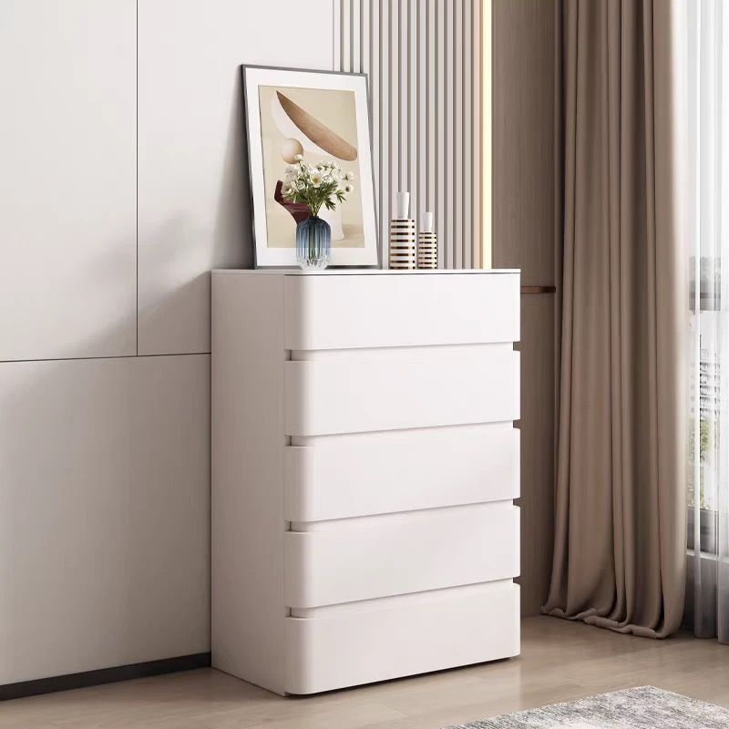 Cremagliera bianca a cinque cassetti, dimensioni 55 * 40 * 100.