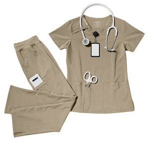 Pantalon de survêtement le plus vendu uniforme d'infirmière de haute qualité gommage médical pantalon taille haute uniforme d'hôpital Medico femmes Medico - Product Image 4