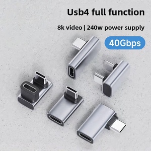 Type-<strong>C</strong> Phone Full <strong>Function</strong> Data Cable Right Angle USB 4.0 L-Shaped U-Shaped OTP Male Female Extension DC Output Earphone - Product Image 1