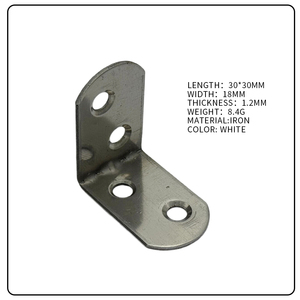 1.2mm Thick Galvanized Steel Right Angle <strong>Code</strong> and Corner <strong>Code</strong> for DIY Furniture Projects - Product Image 3