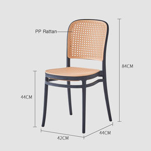 Modern Design Counter Height Bar Stools with Backs Rattan and Metal <strong>B</strong> Stools Chairs for Kitchen Dining and Living Room - Product Image 2