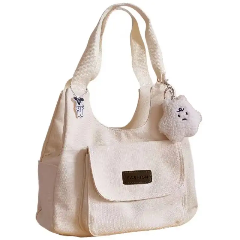 Горячие продажи могут быть настроены могут быть переработаны моды простой дизайн плеча чувство холст сумка