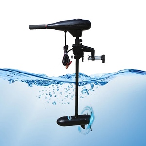 Inflatable Boat 40lbs Thrust <strong>Transom</strong> Mounted Saltwater Electric Trolling Motor W/<strong>LED</strong> Battery Indicator Boat Engine - Product Image 1