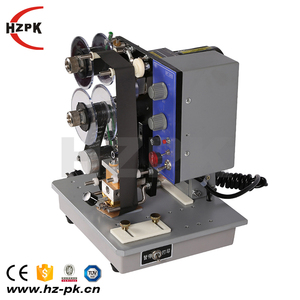 HZPK HP-241B Semi Automatic Cardboard Bag Hot Stamping Foil Cheap Plastic Bag Date Ribon Code <strong>Coding</strong> Printing Machine - Product Image 2