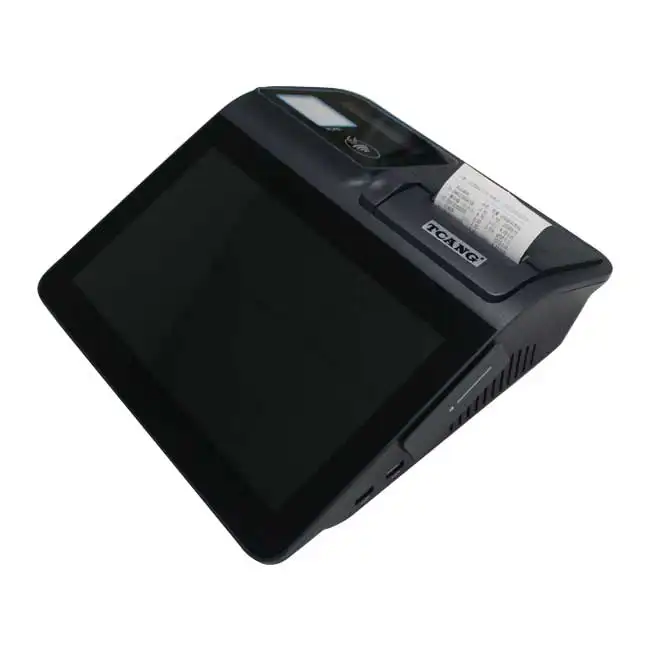 Venta al por mayor de Punto de Venta de máquina de doble pantalla táctil Android Pos terminal con lector NFC/wifi/impresoras