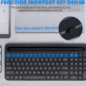 Clavier Sans Fil Rechargeable Wireless <strong>bluetooth</strong> <strong>Keyboard</strong> Teclados Para Tablet Backlit Portable Tablet <strong>Keyboard</strong> for ipad Phone - Product Image 2