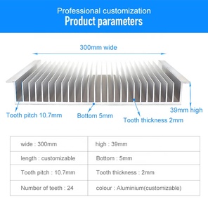 Aluminium <strong>Heatsink</strong> 6063 T5 Customized Aluminium Profile <strong>Heatsink</strong> for Radiator Cooling System