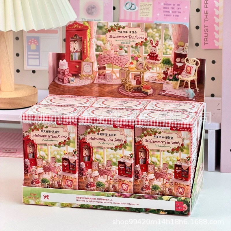 Caja Sorpresa de Escena en Miniatura: Fiesta de Té Susurros de Pleno Verano