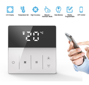 Система вентиляторной катушки Smart Modbus RS485, 3 скорости вентилятора, система ОВКВ, 4 трубы, термостат охлаждения, кондиционер, цифровой FCU термостат - Product Image 2