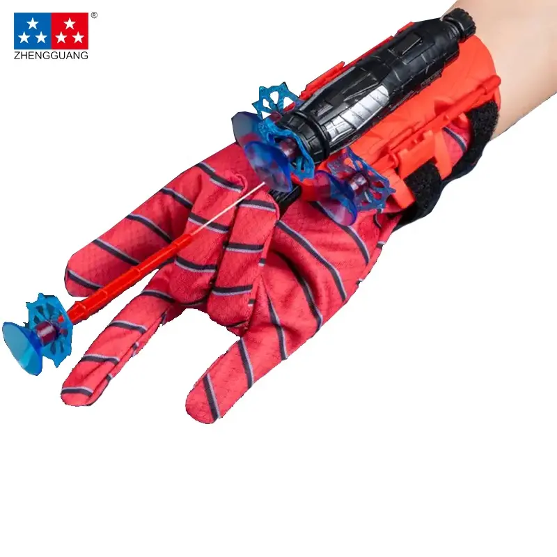 Zhengguang Spiderman Figure giocattoli educativi per bambini di plastica Cosplay Launcher Set eroe lanciatore da polso Set di giocattoli Spiderman