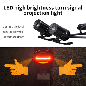 Motorrad <span class=keywords><strong>LED</strong></span> Finger Blinker Licht Hinterrad bremse Heck Laser Projektion Warn anzeige Antik ollision Sicherheits lampe Dekorativ - Product Image 4