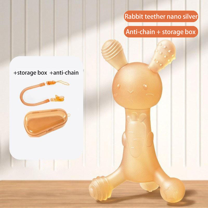 Rabbit teether nano silver + Anti-chain + storage box