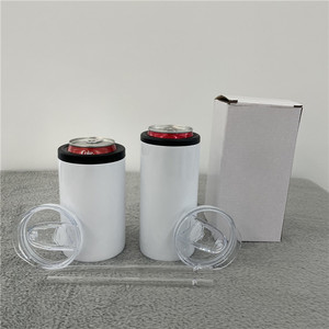 Çift iki fonksiyon süblimasyon 12oz soğutucu Tumbler Combo olabilir iki kapaklı 304 çift duvarlı paslanmaz çelik yalıtımlı kupa - Product Image 1