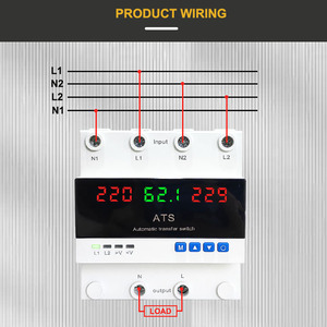 イラク市場新デザインダブルパワーAts 30a 63a調整可能自動交換スイッチ110 220v - Product Image 5