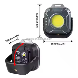 Mini torcia magnetica portatile luce di potenza della torcia portachiavi batteria torcia ricaricabile torcia a Led luce da lavoro - Product Image 2
