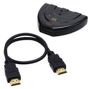 Dropshipping HDTV Switcher 4K HD Three <strong>Input</strong> Ports One <strong>Output</strong> Port Support More <strong>Devices</strong> Factory Price - Product Image 3