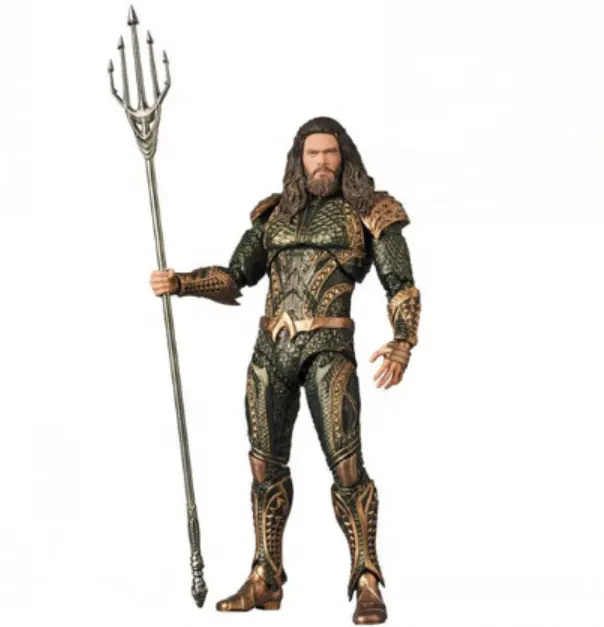 Maf 061 Aquamans Atlantis Trident bambola portatile in scatola regali fatti a mano action figure collezione di giocattoli regalo all'ingrosso MAF