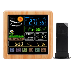Outdoor Indoor <strong>Temperature</strong> Humidity Meter With <strong>External</strong> <strong>Sensor</strong> Home Forecast Rohs Wireless Hygrometer - Weather Station Clock - Product Image 1