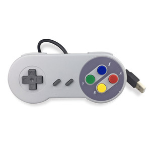 Controlador de Joystick con cable USB para juegos para WII para SNES /PC Controlador de juegos de computadora clásico