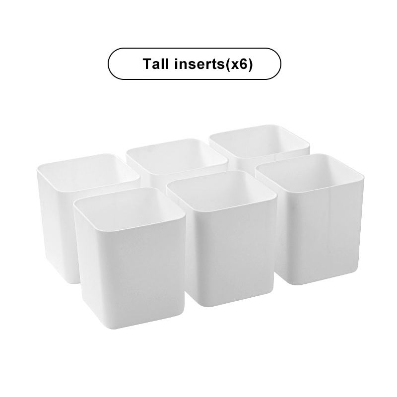 Insertos altos (x6) Blancos